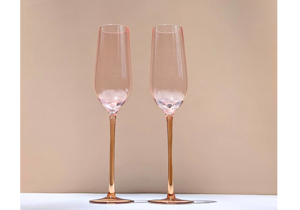 The Blush Champagne Flute Set