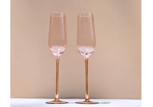 The Blush Champagne Flute Set