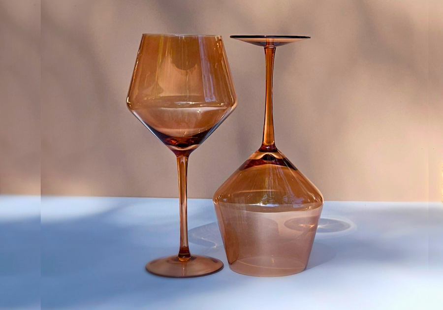 Zuzu mid-tone wine glasses